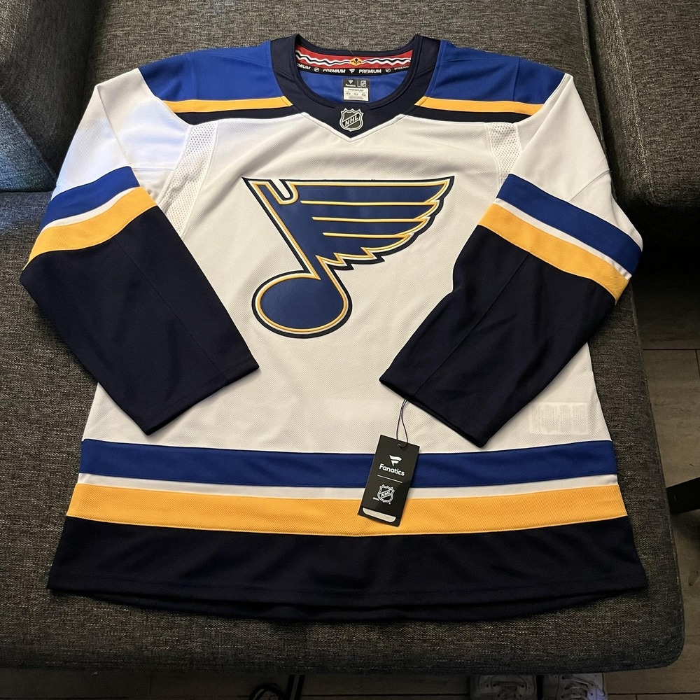 St Louis Blues Jersey Mens Large White NHL Hockey Fanatics Premium Sweater